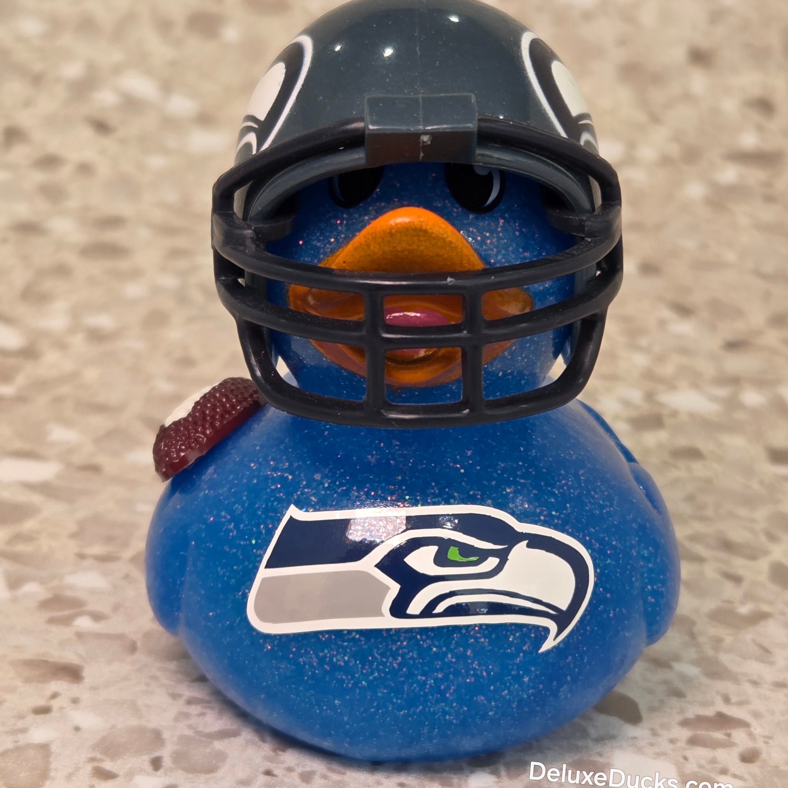 SEATTLE SEAHAWKS Rubber Duck Gift NFL Football Bedazzled Collectible Duck