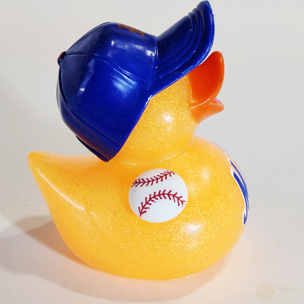 NEW YORK METS Rubber Duck Gift Baseball Bedazzled Collectible Duck